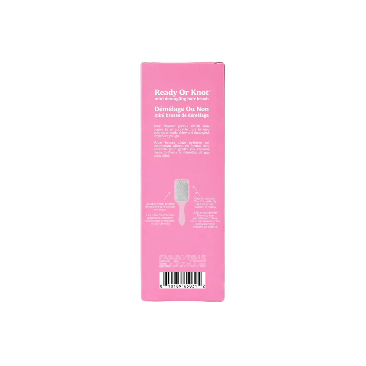 Mini Ready or Knot Detangling Paddle Hair Brush