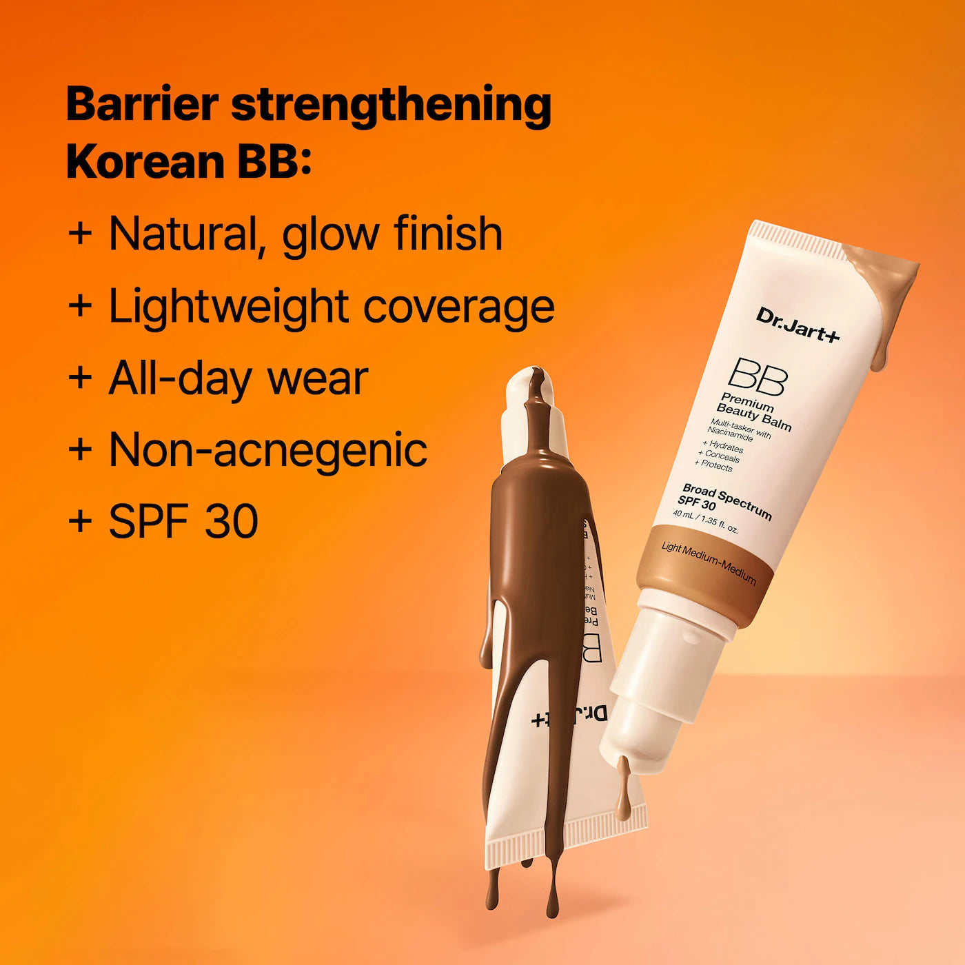 Premium BB All-Day Wear Korean Tinted Moisturizer with SPF 30