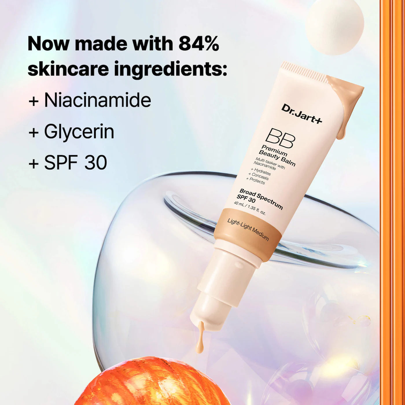Premium BB All-Day Wear Korean Tinted Moisturizer with SPF 30