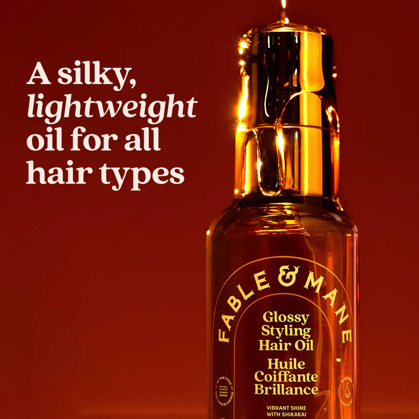 Weightless Glossy Styling Oil for Fine to Medium Hair