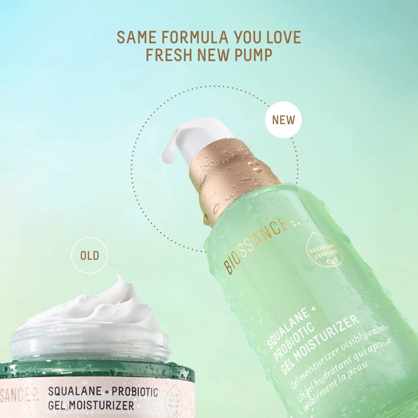Probiotic Gel Lightweight Non-Comedogenic Moisturizer with Glycerin + Squalane