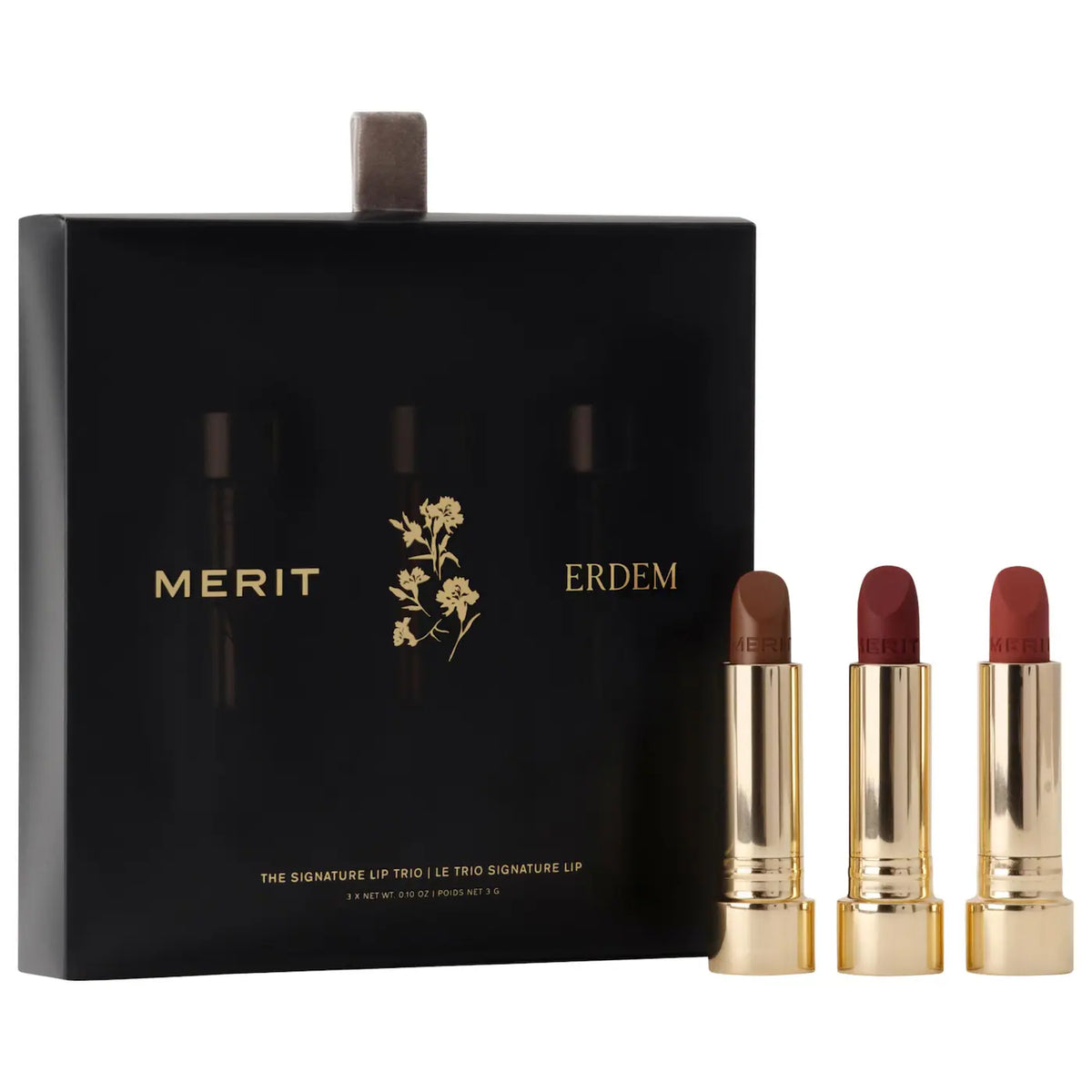 MERIT x Erdem Signature Lip Gift Set