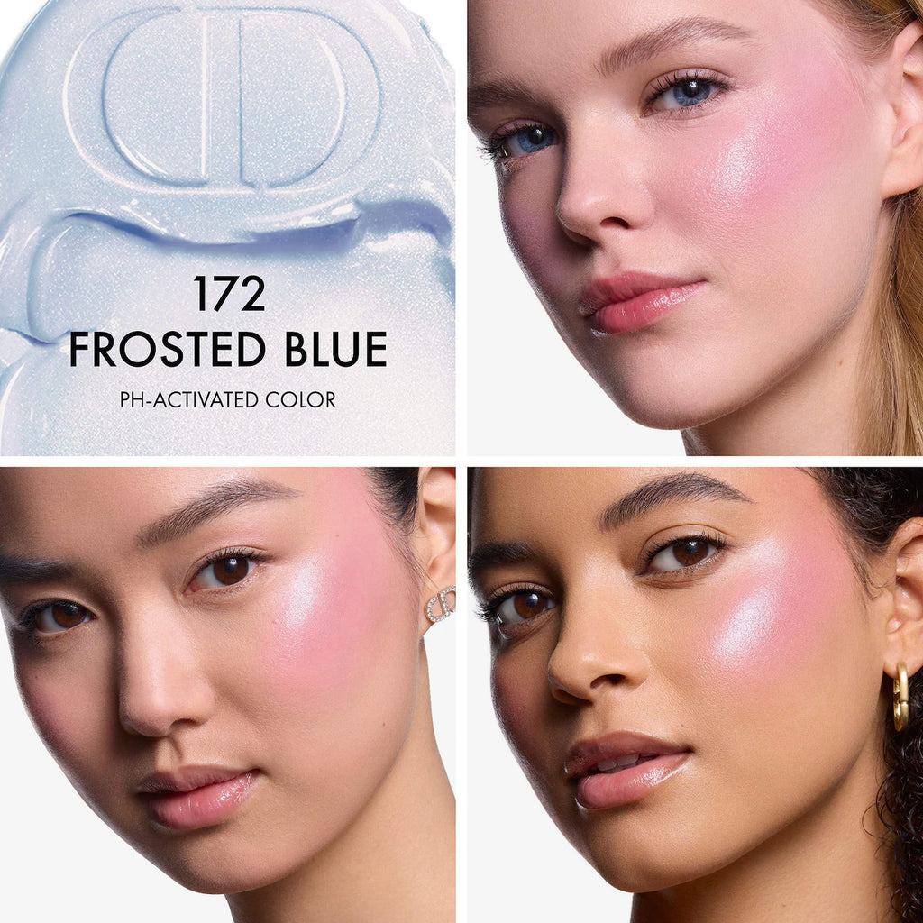 Rosy Glow Blush Stick Frosted Blue