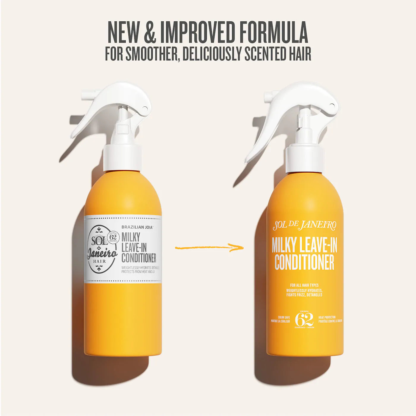 Milky Leave-In Conditioning Spray for Smoothing Split Ends and Frizz