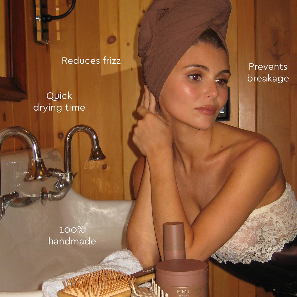 Heavenly Hair Towel in Toasted Sugar