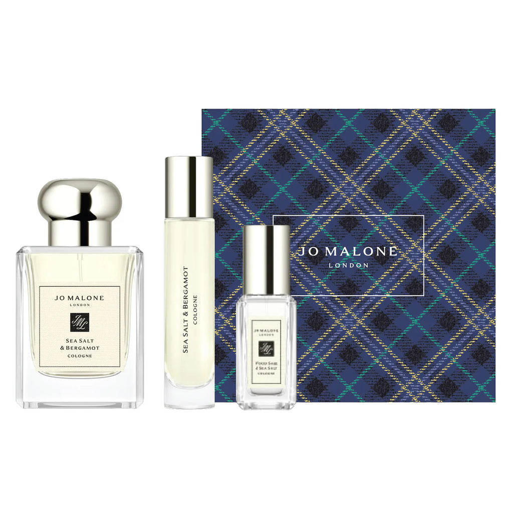 Sea Salt & Bergamot Fragrance Layering Cologne Trio Gift Set