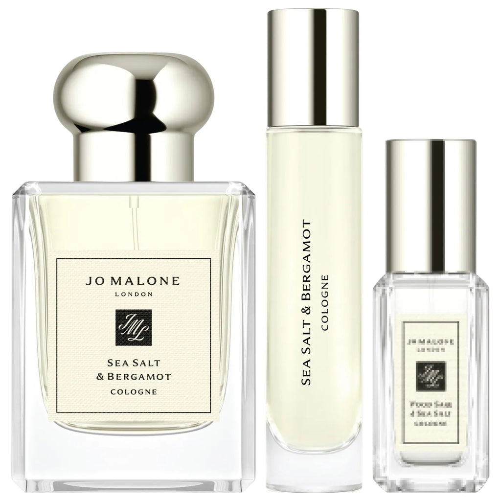 Sea Salt & Bergamot Fragrance Layering Cologne Trio Gift Set