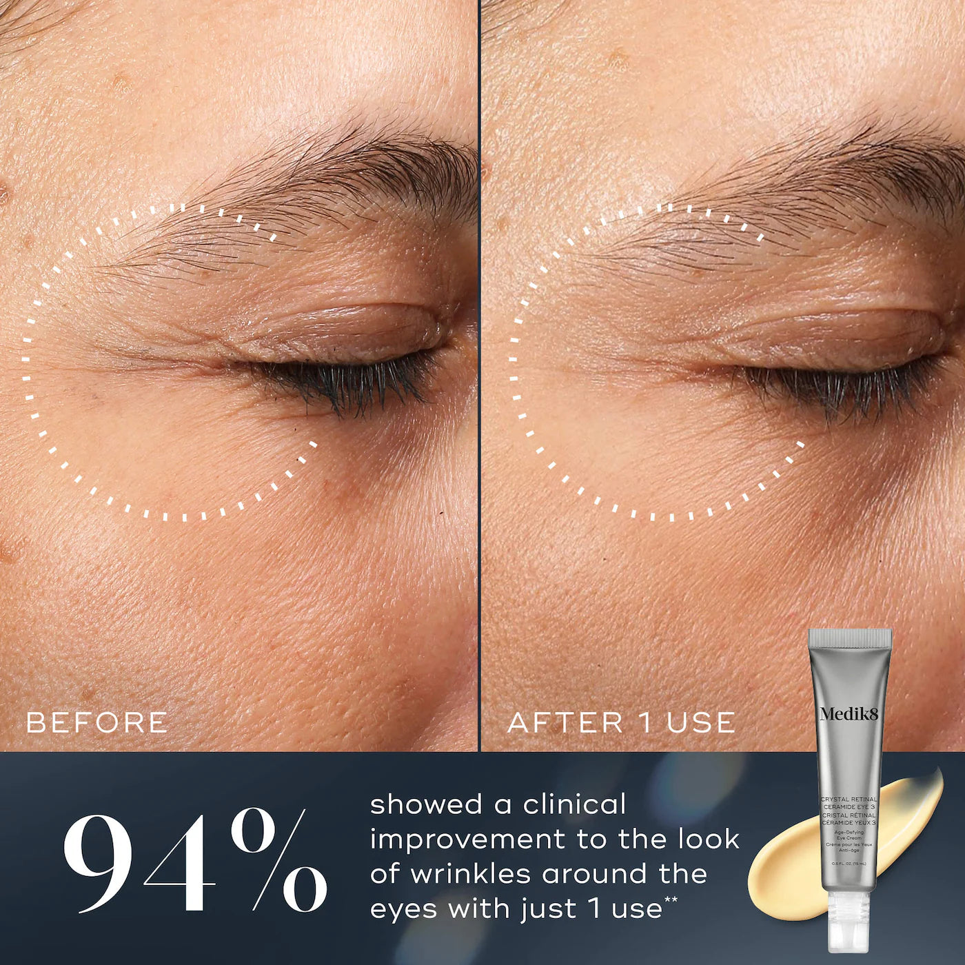 Crystal Retinal Ceramide Eye Age-Defying Night Eye Cream