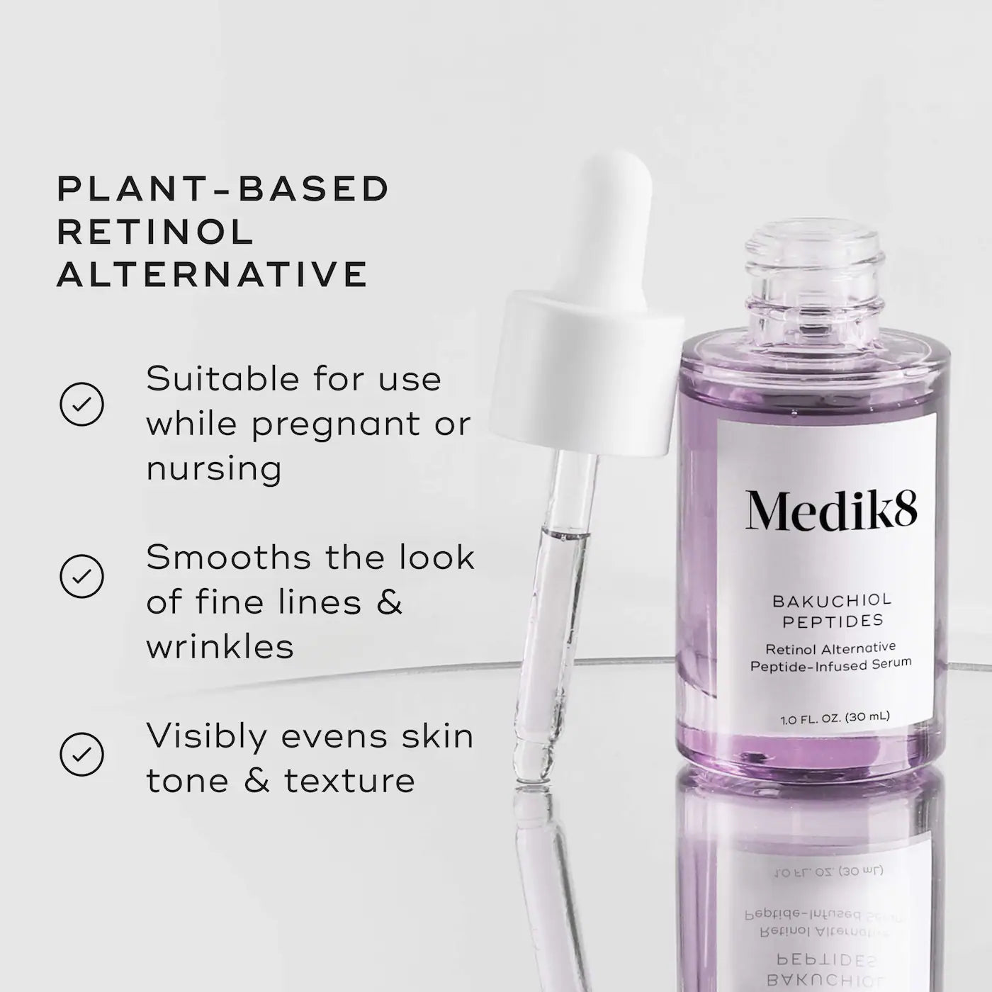 Bakuchiol Peptides Retinol Alternative Serum for Fine Lines & Firming
