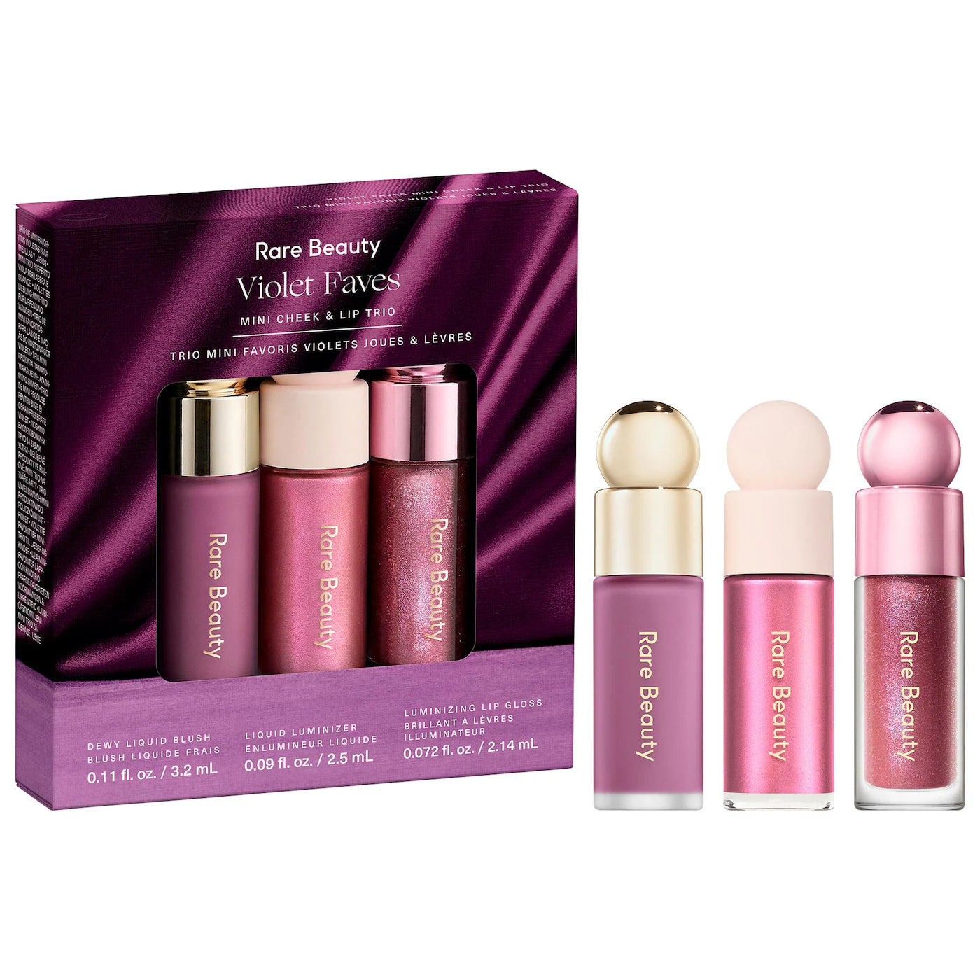Violet Faves Mini Cheek and Lip Trio Makeup Gift Set
