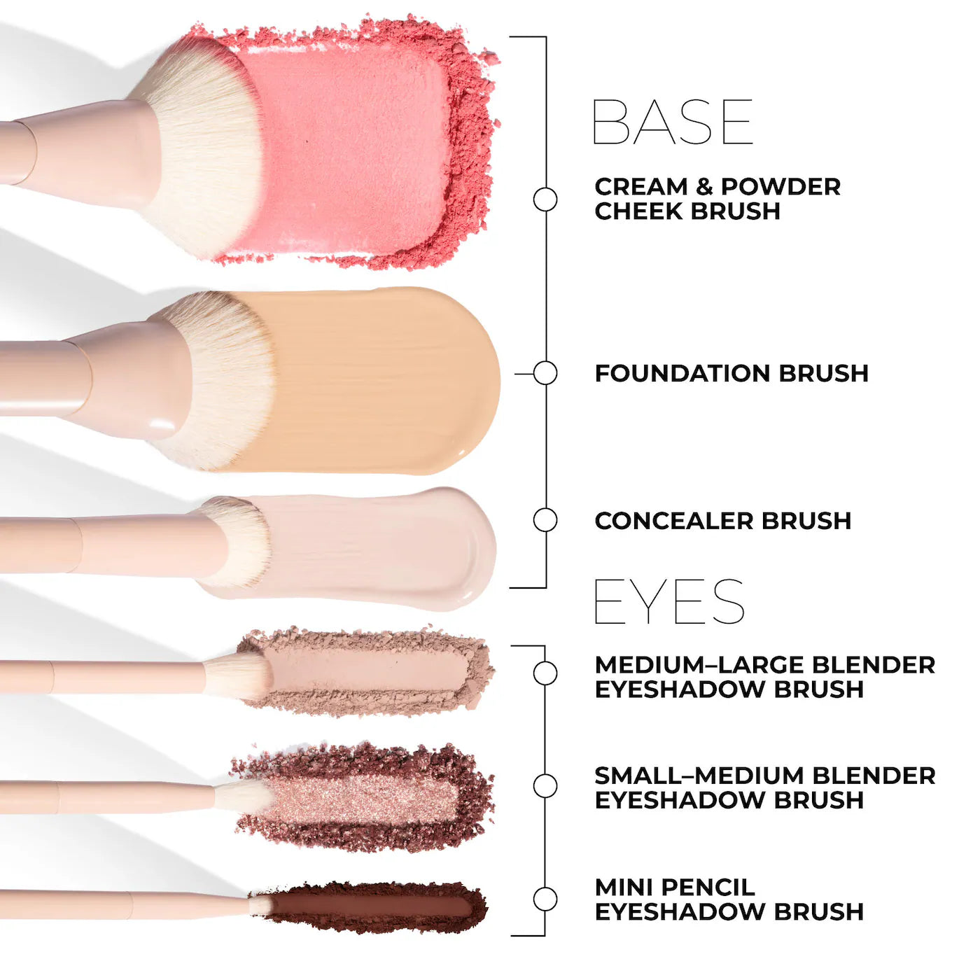 HY-GLAM™ Cosmetic Brush Kit