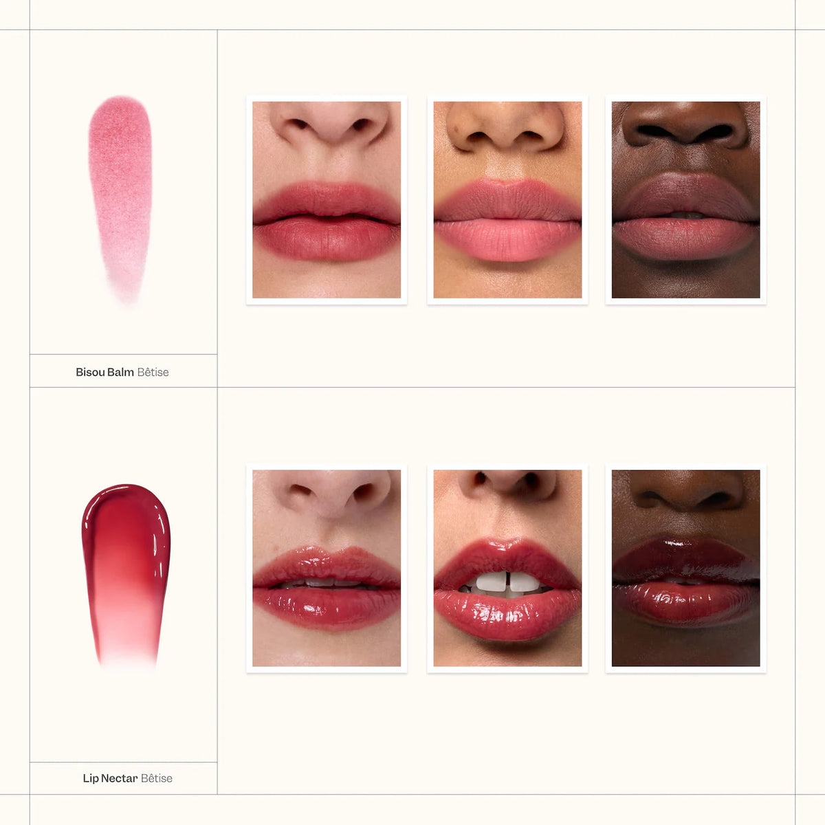 BOUCHE DUO Bêtise Edition - Bisou Balm & Lip Nectar Gift Set