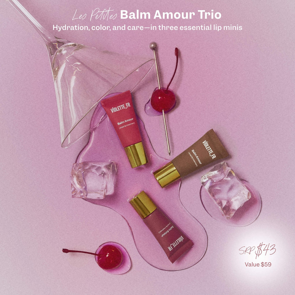 LES PETITES Mini Balm Amour Nourishing Lip Treatment Trio Gift Set