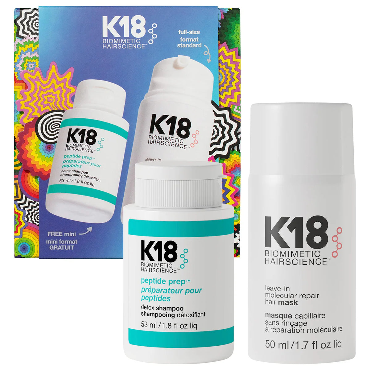 Detox + Repair Leave-In Molecular Repair Mask & Mini Detox Shampoo Gift Set