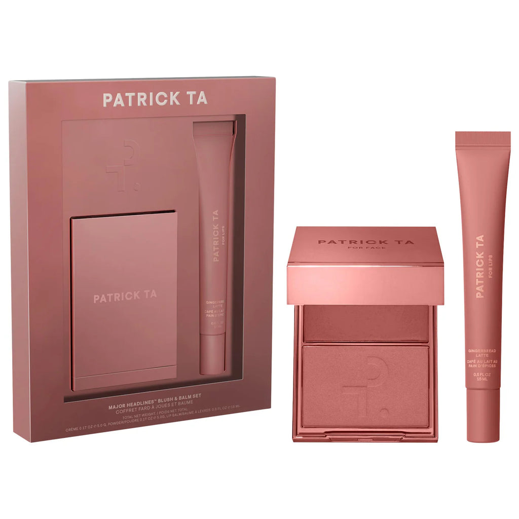 Major Headlines Double-Take Crème & Powder Blush Duo & Lip Balm Makeup Gift Set
