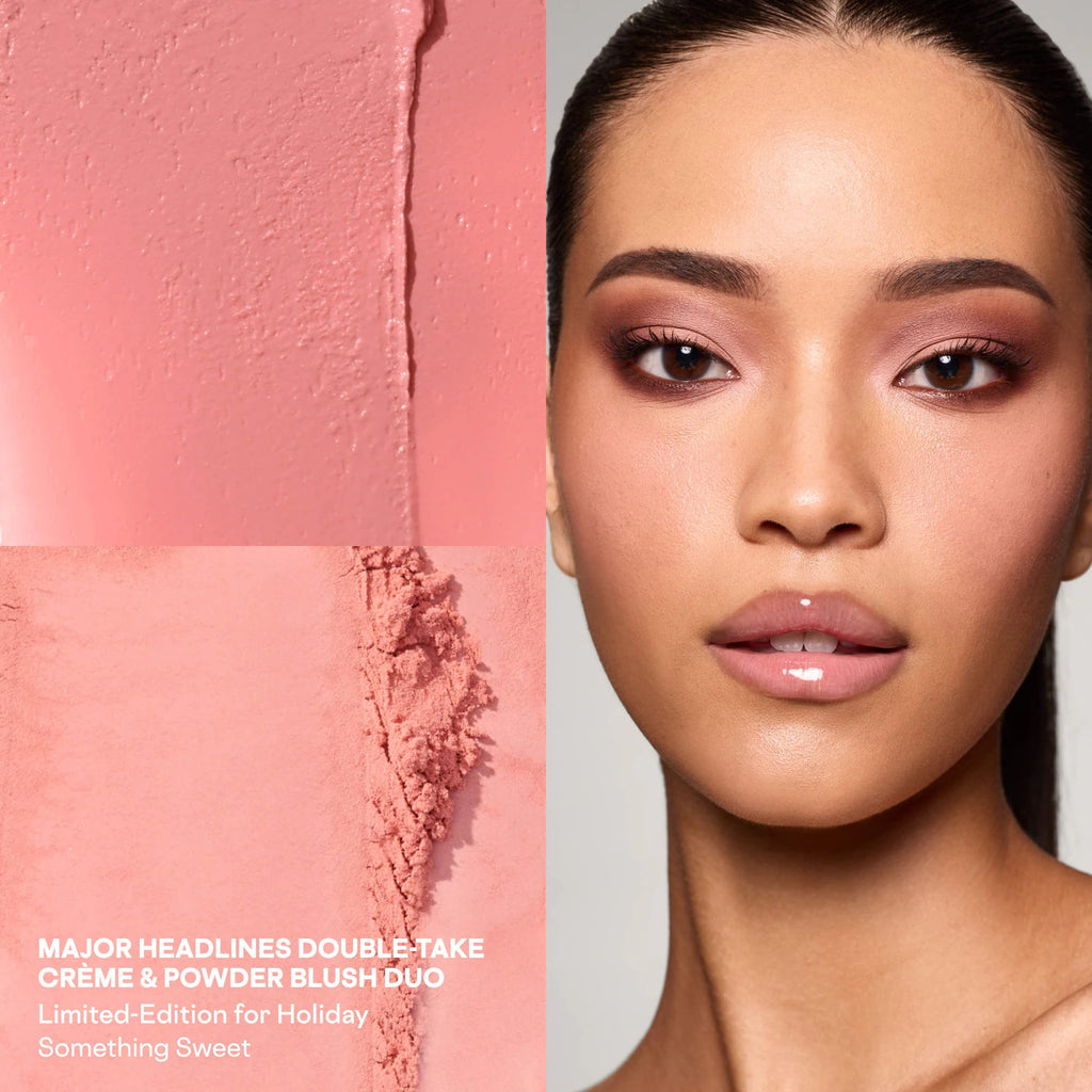 Major Headlines Double-Take Crème & Powder Blush Duo & Lip Balm Makeup Gift Set