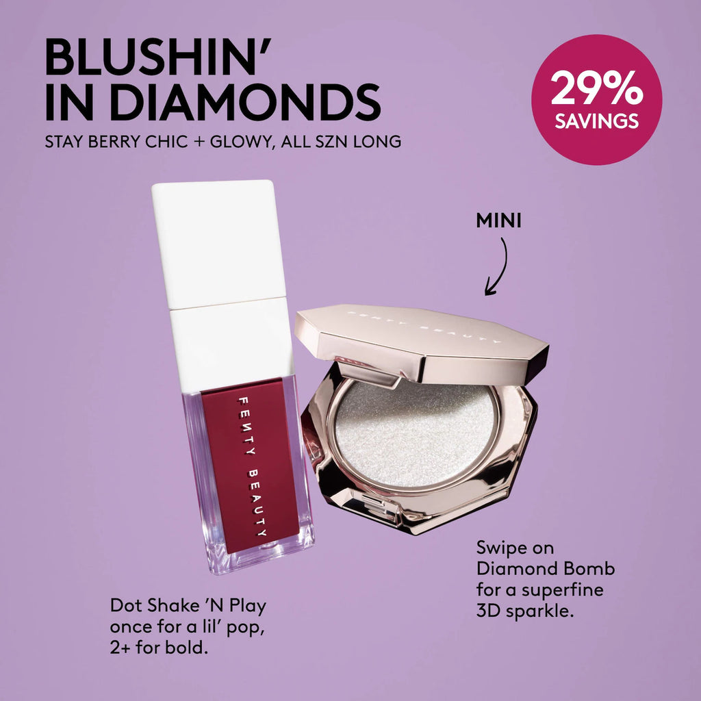 Blushin' In Diamonds Liquid Blush + Highlighter Duo Makeup Gift Set