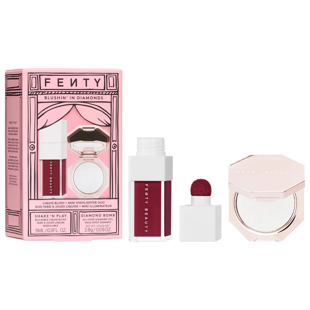 Blushin' In Diamonds Liquid Blush + Highlighter Duo Makeup Gift Set