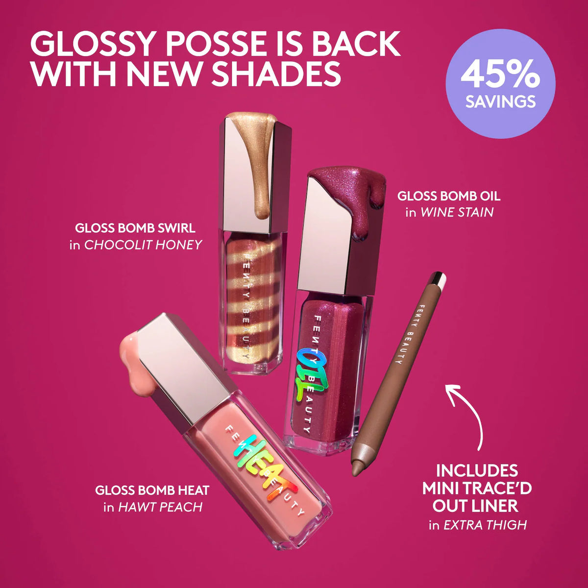 Glossy Posse IX 4-Piece Lip Makeup Gift Set