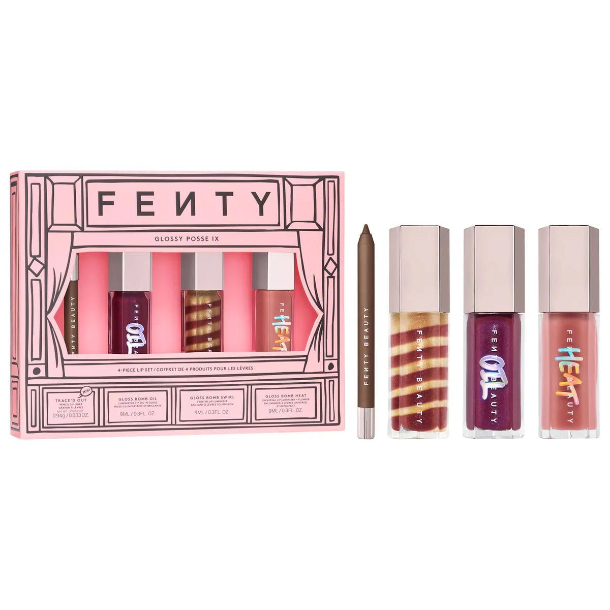 Glossy Posse IX 4-Piece Lip Makeup Gift Set