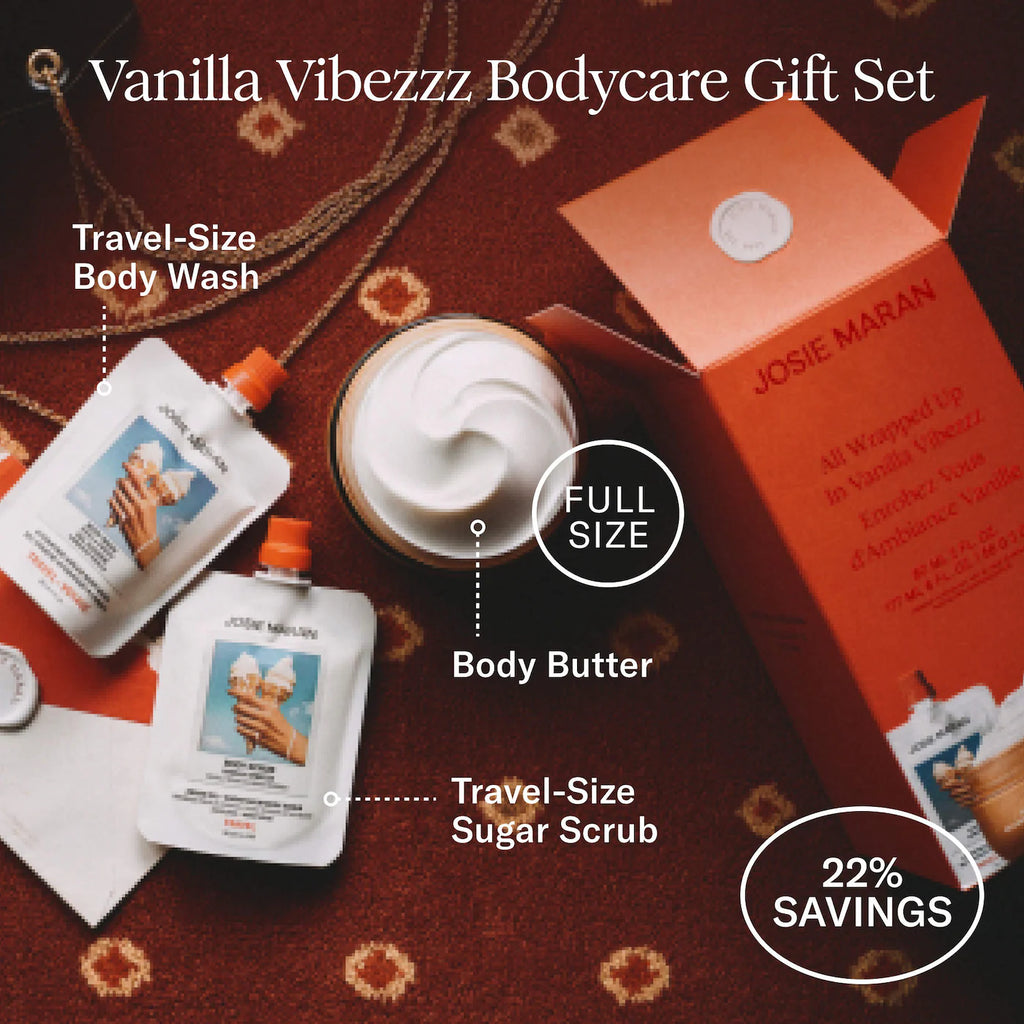 All Wrapped Up in Vanilla Vibezzz 3-Step Hydration Ritual Body Gift Set