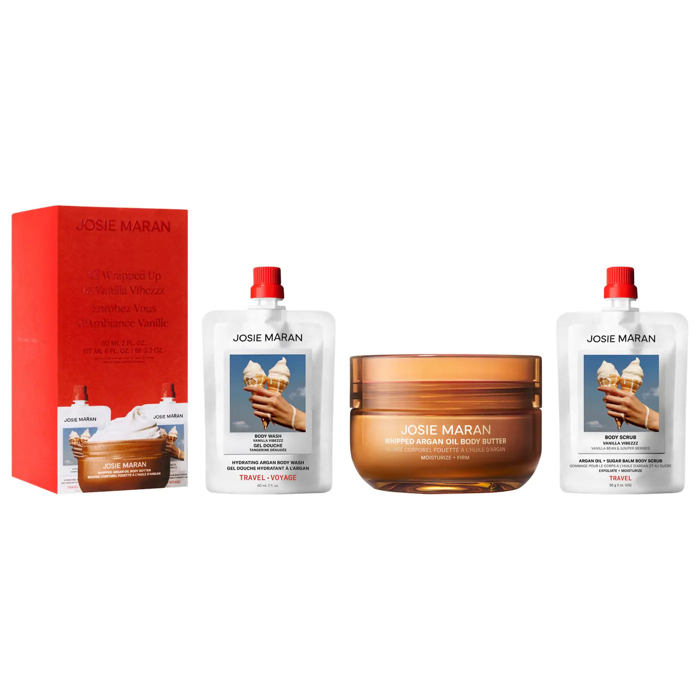 All Wrapped Up in Vanilla Vibezzz 3-Step Hydration Ritual Body Gift Set