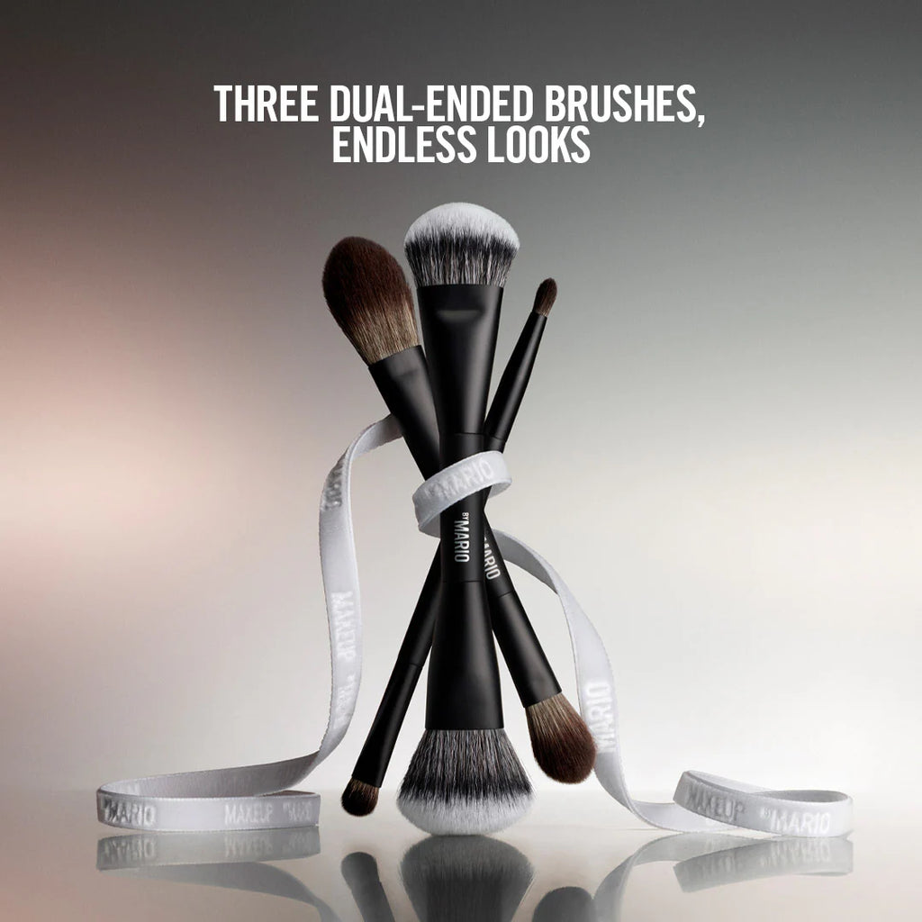 Mario's Face and Eye Trio Cosmetic Brush Set