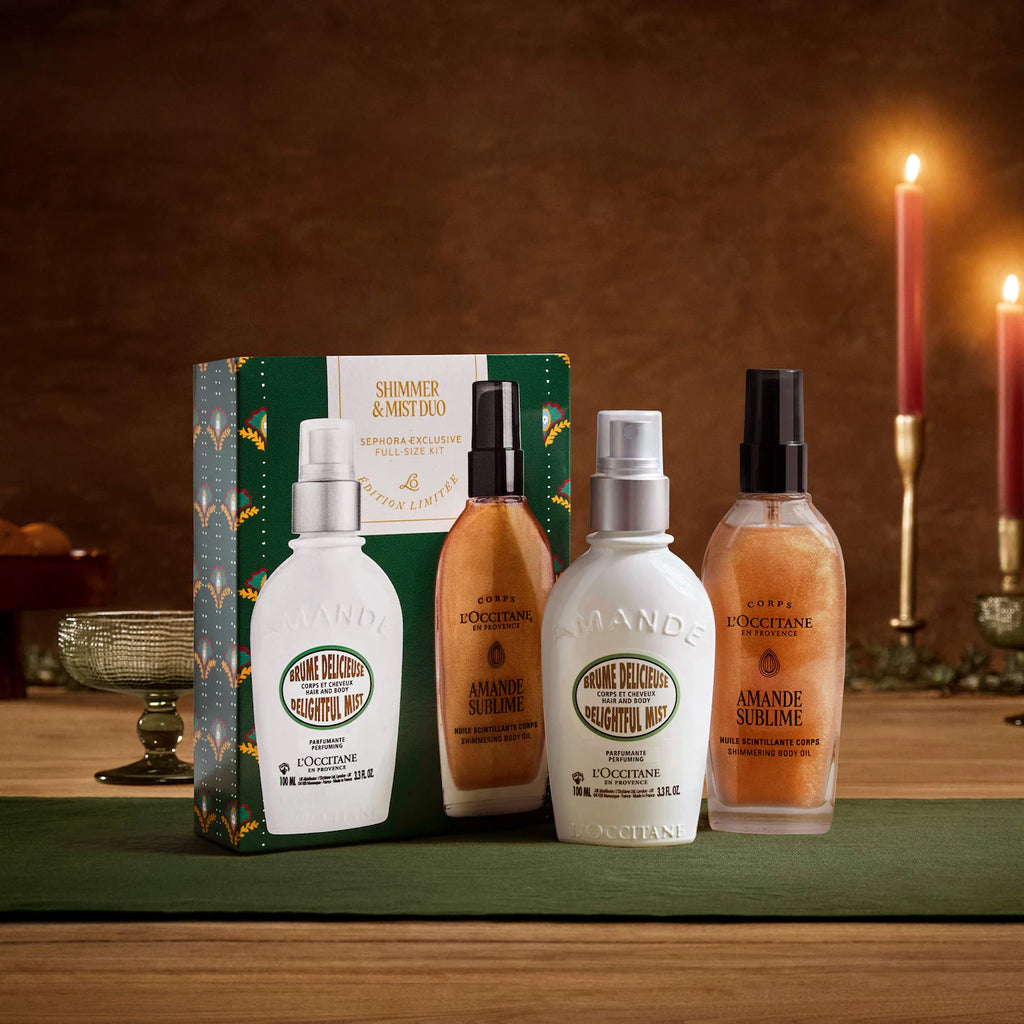 Almond Shimmer & Mist Body Gift Set Duo