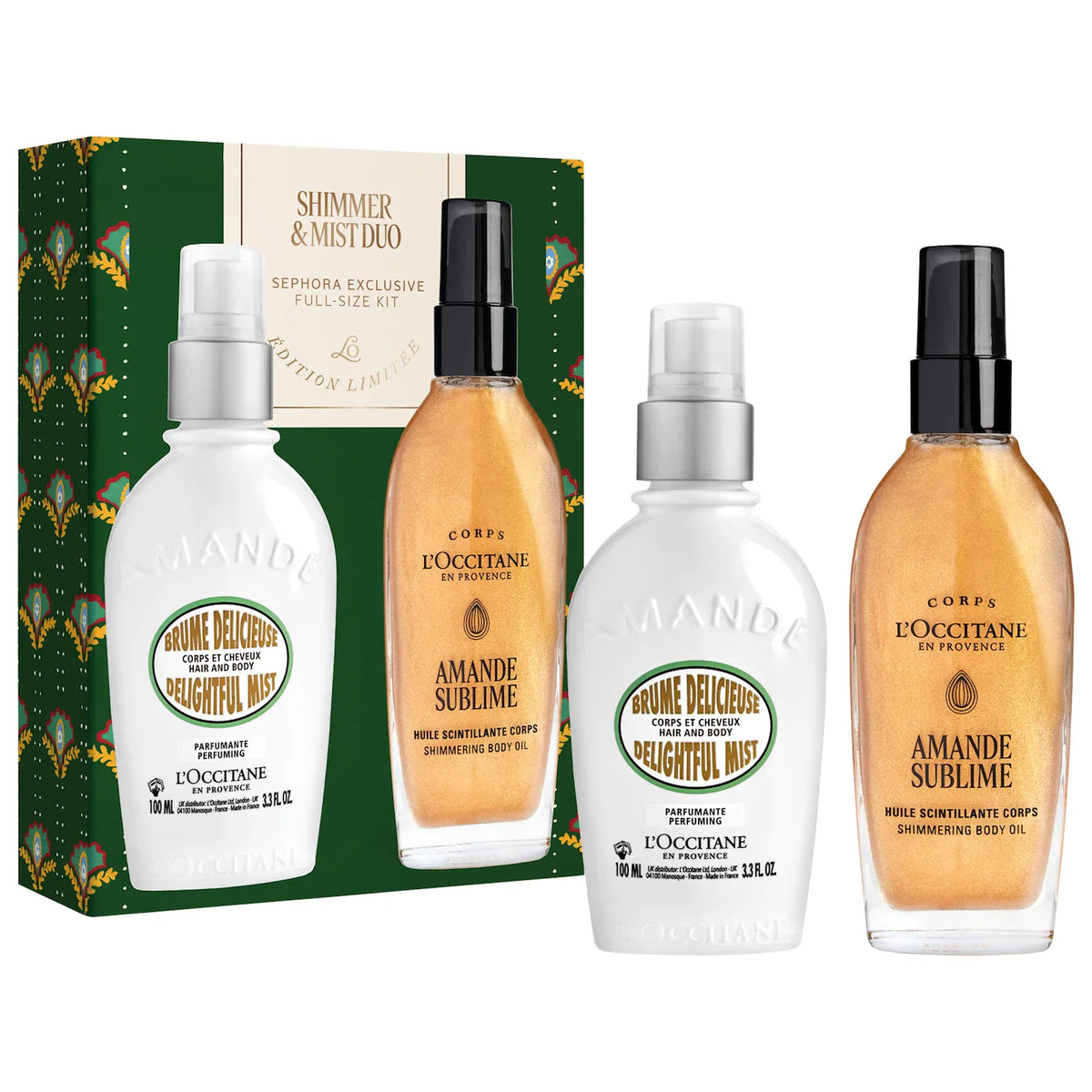 Almond Shimmer & Mist Body Gift Set Duo
