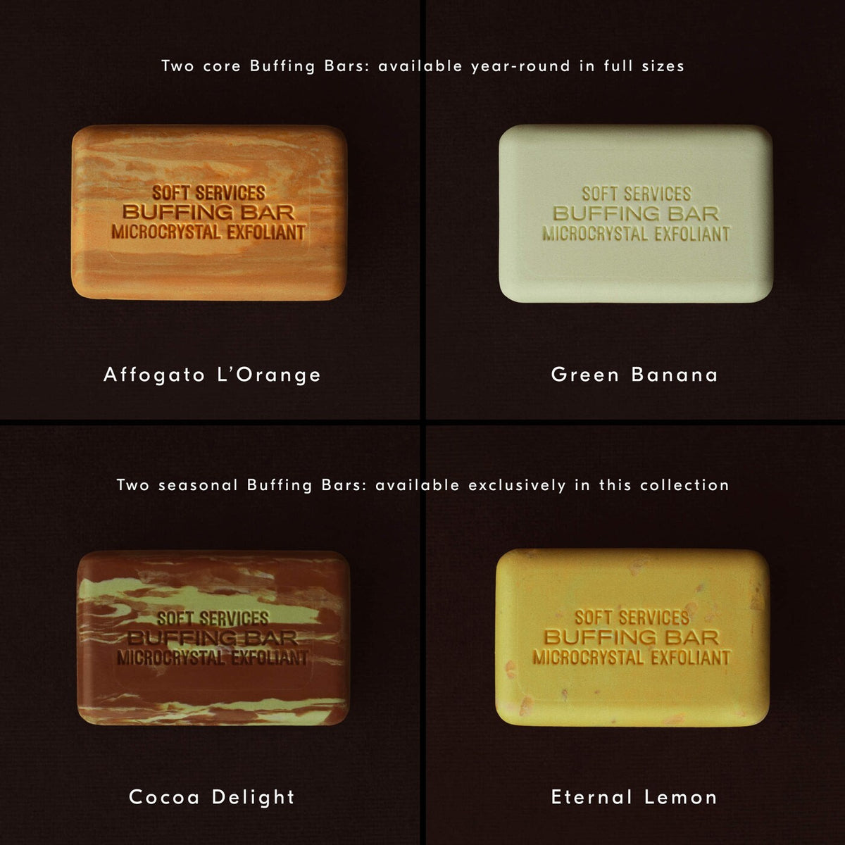 Buffing Bar Miniature Collection: Volume II (4 mini bars), Body Gift Set