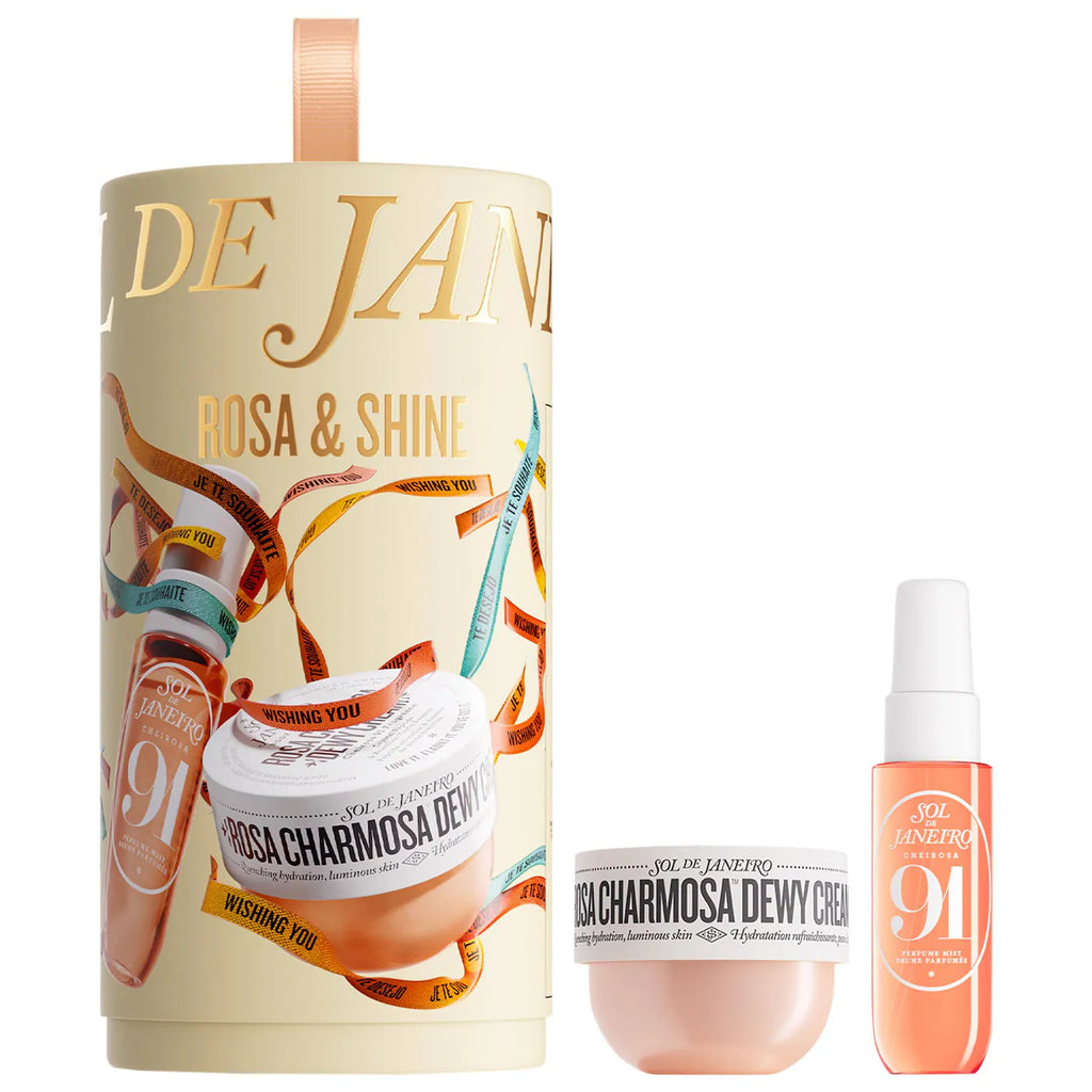 Rosa & Shine Dewy Body Cream & Floral Gourmand Fragrance Duo