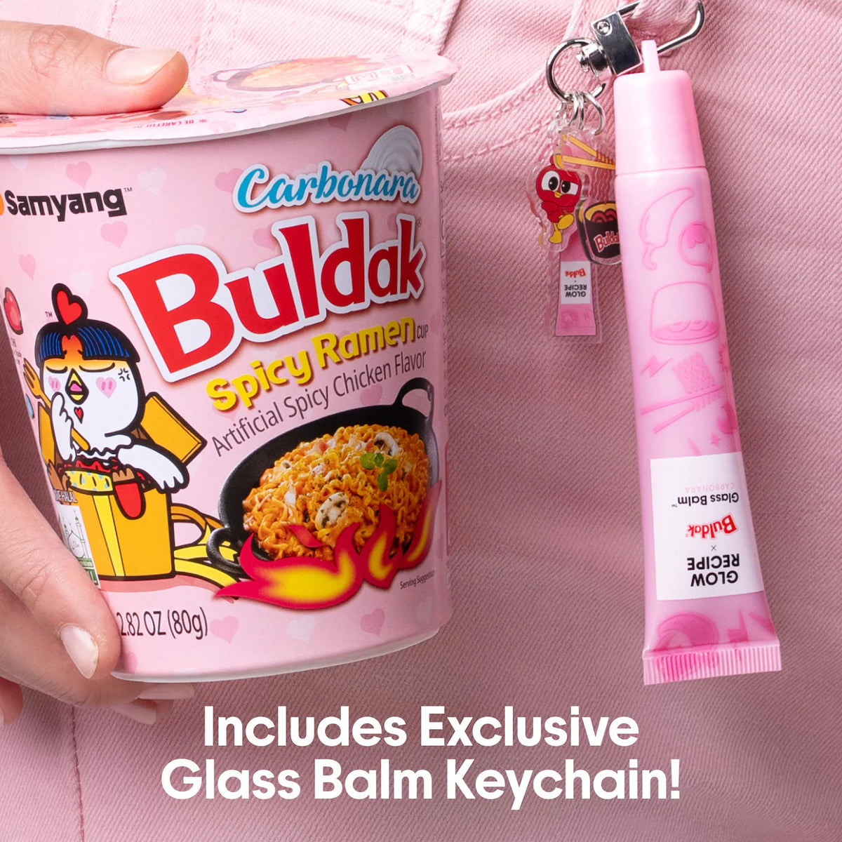 Glow Recipe x Buldak Glass Balm Hydrating Lip Treatment Duo Gift Set