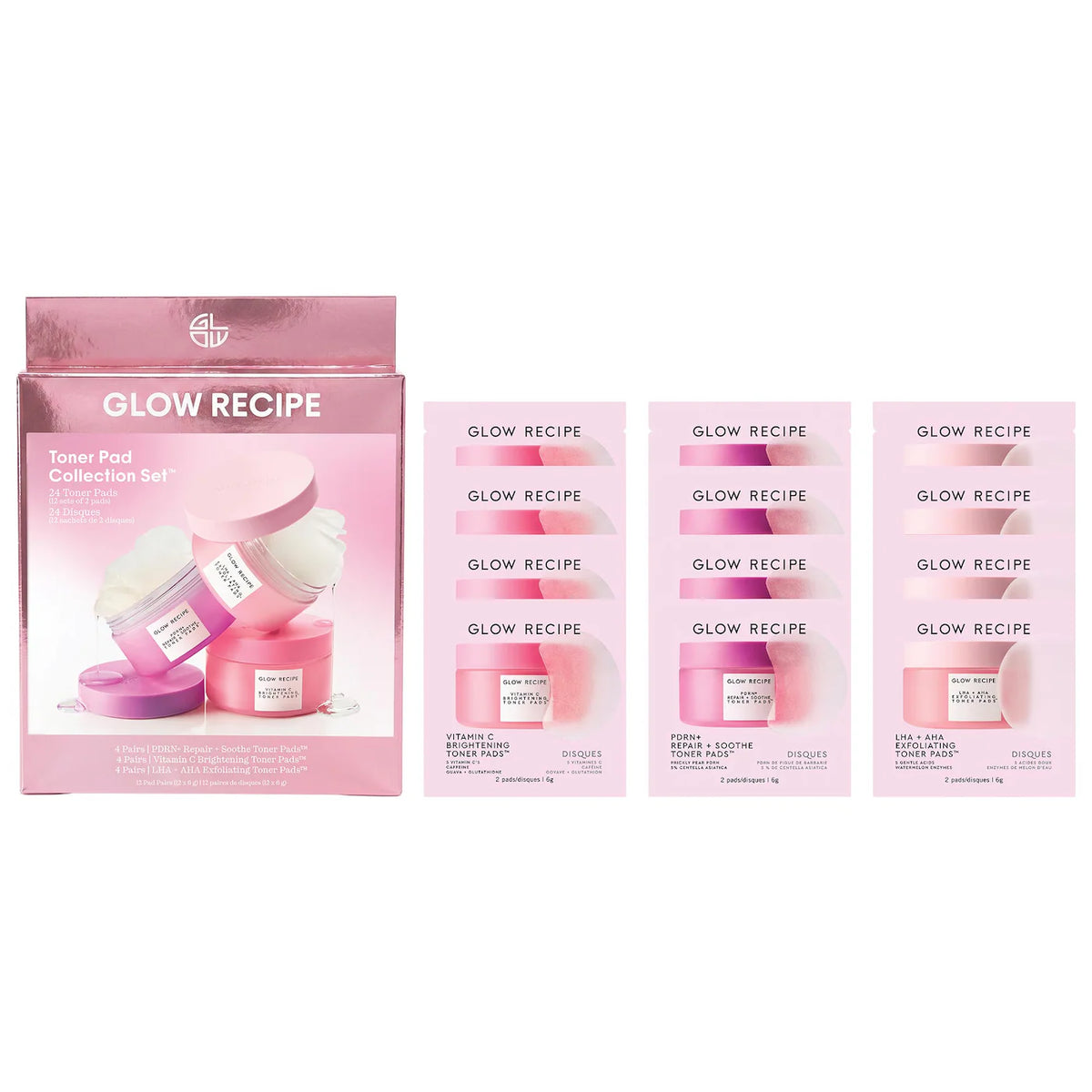 Korean Toner Pad Skin Care Kit for Pores, Dark Spots, and Skin Barrier Repair