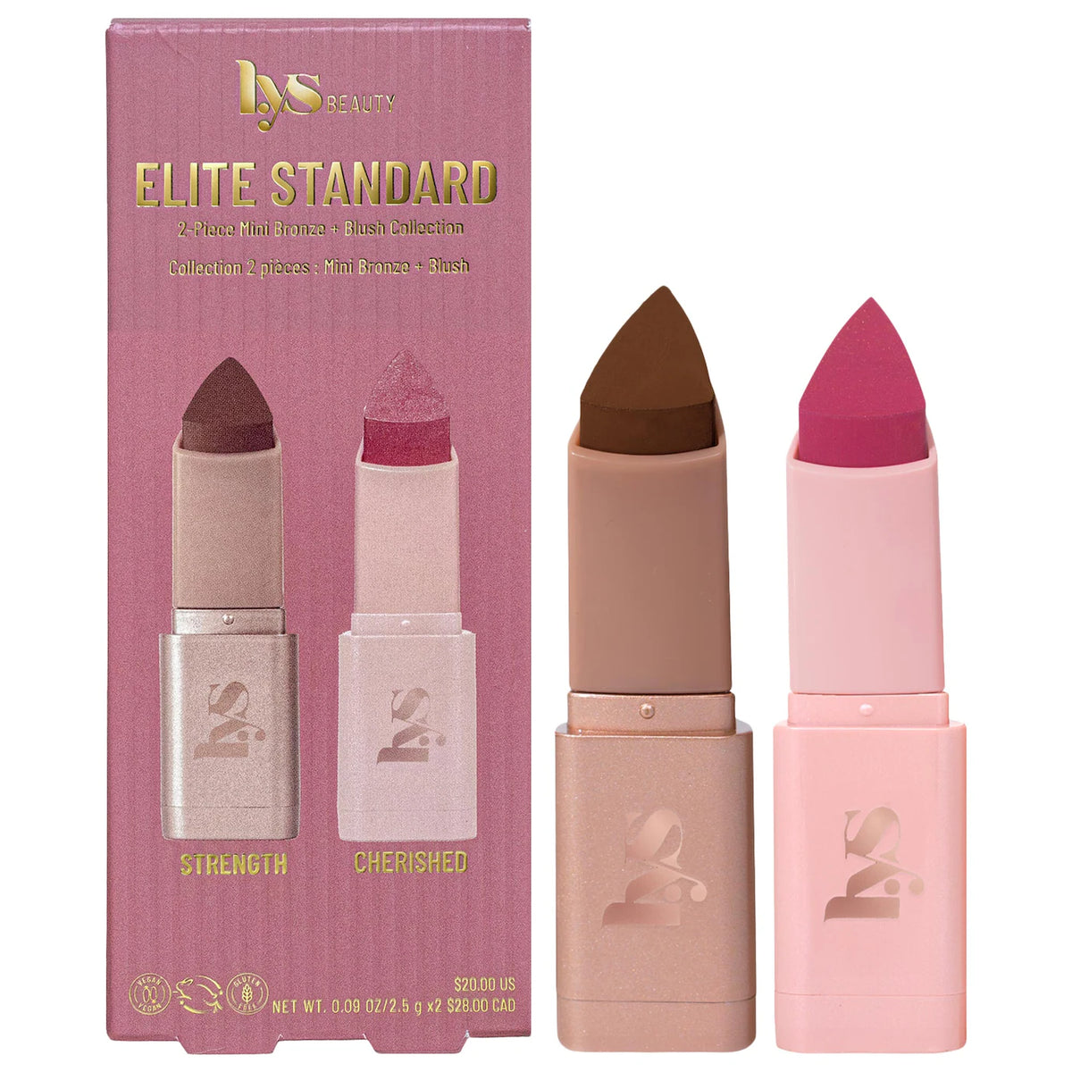 Mini Elite Standard 2-piece Bronze + Blush Collection