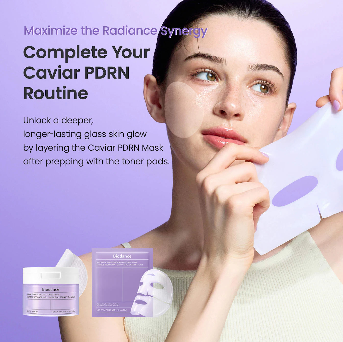 Caviar PDRN Dual Gel Toner Pads