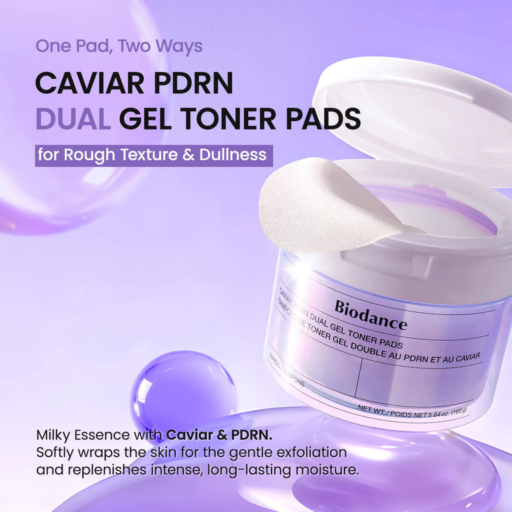 Caviar PDRN Dual Gel Toner Pads