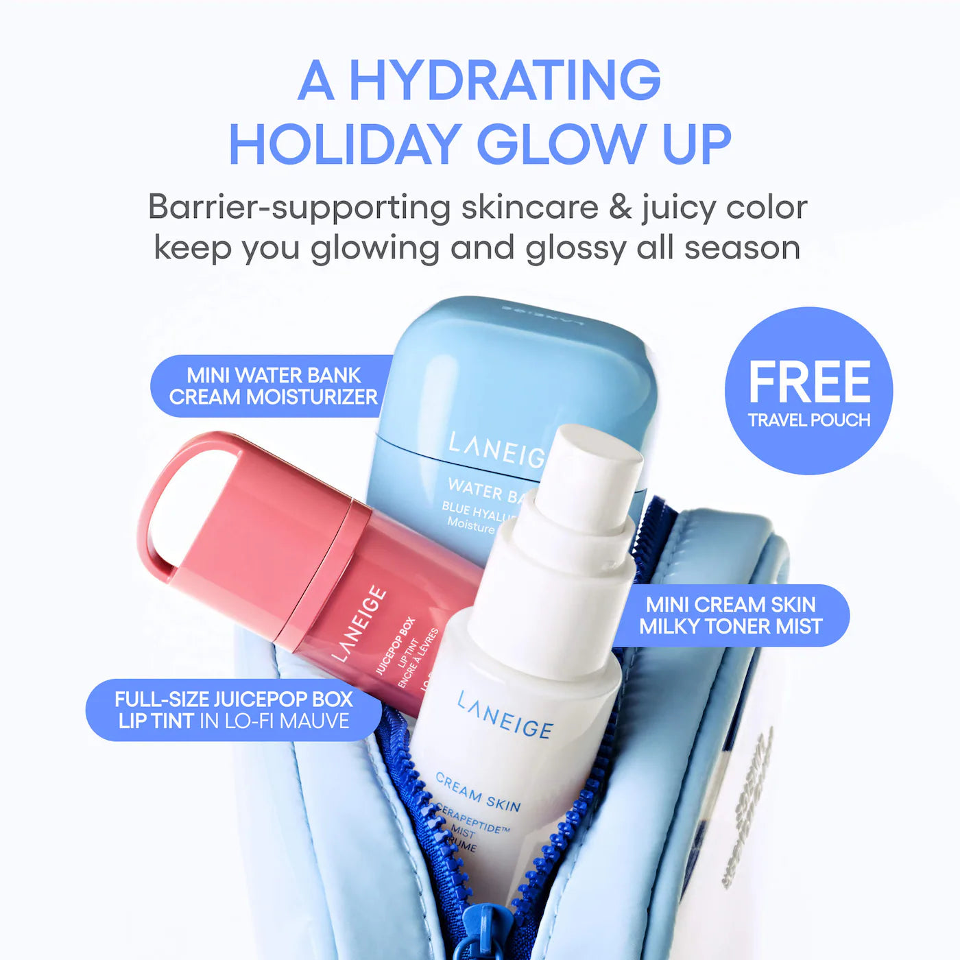 Tint & Glow Mini Korean Skincare + JuicePop Box Lip Tint Gift Set