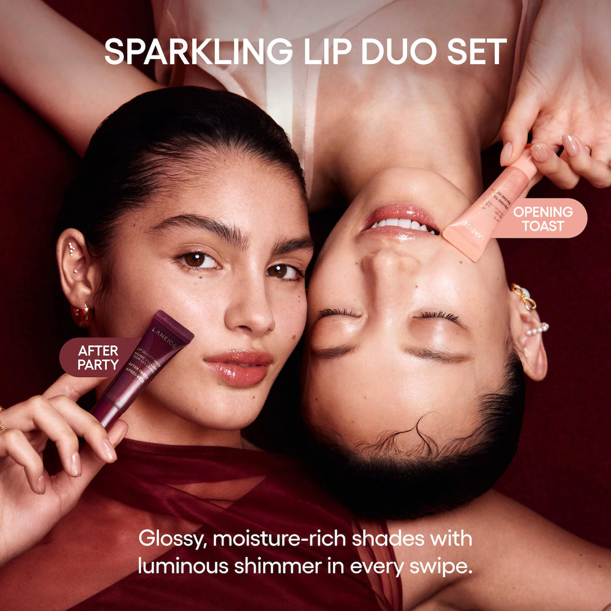 Sparkling Shimmer Lip Glowy Balm Duo Gift Set