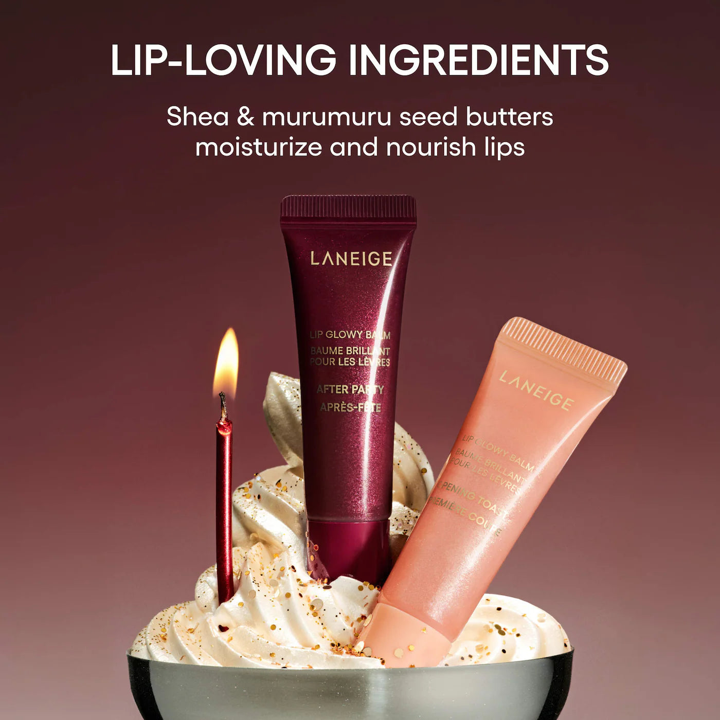 Sparkling Shimmer Lip Glowy Balm Duo Gift Set