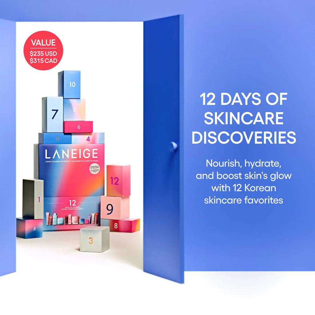 12 Days of Wonder Korean Skincare & Lip Favorites Advent Calendar