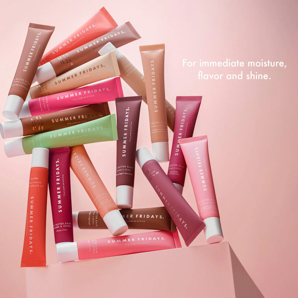 The Lip Butter Balm Vault Gift Set with 18 Hydrating Flavors