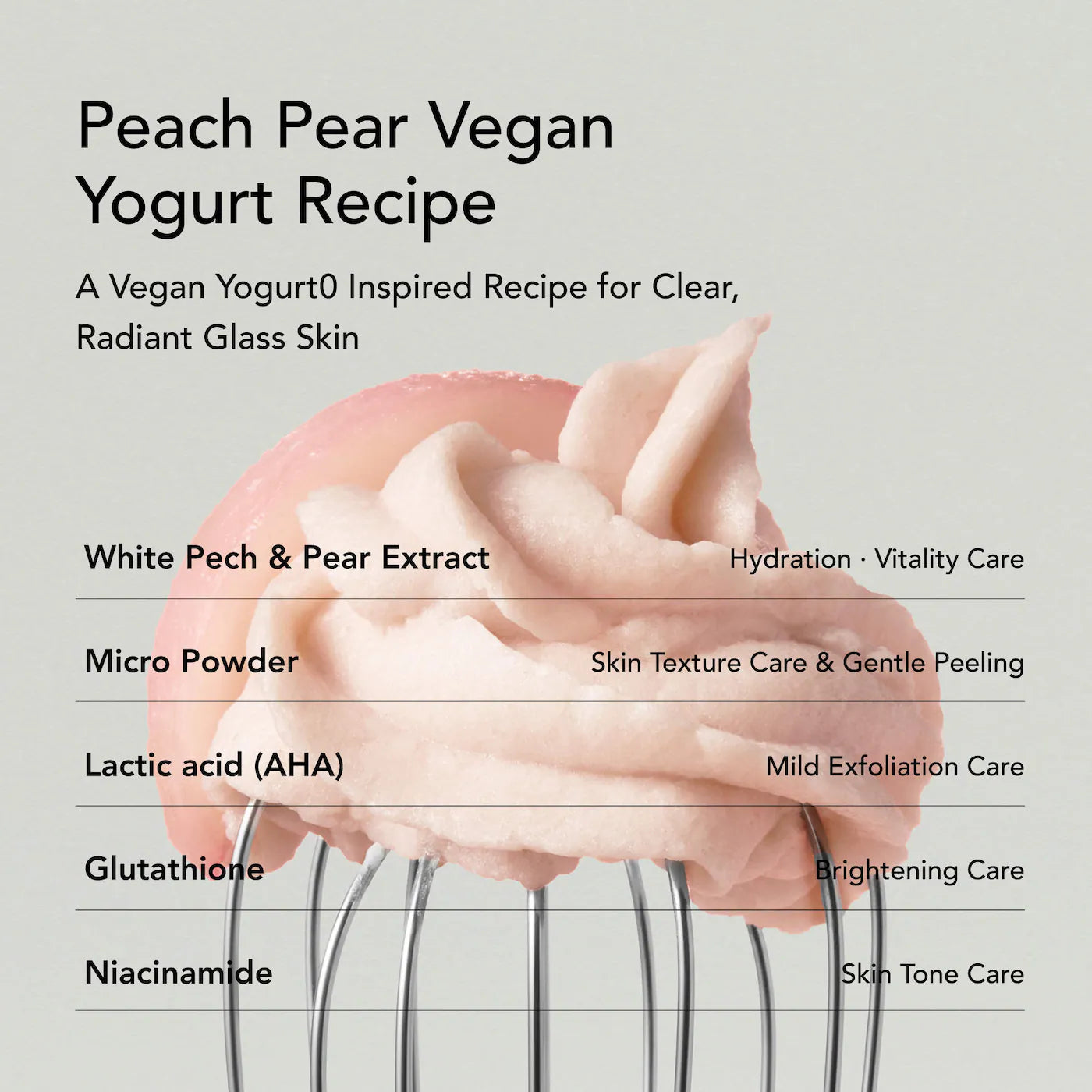 Peach Pear Yogurt Face Mask Cleanser