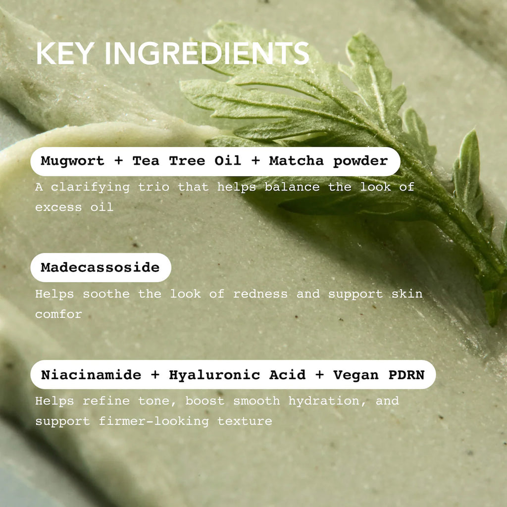 Mugwort Tea Tree Face Mask Cleanser + Madecassoside