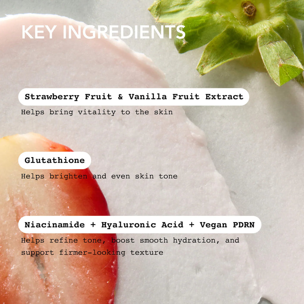 Strawberry Vanilla Face Mask Cleanser+Niacinamide
