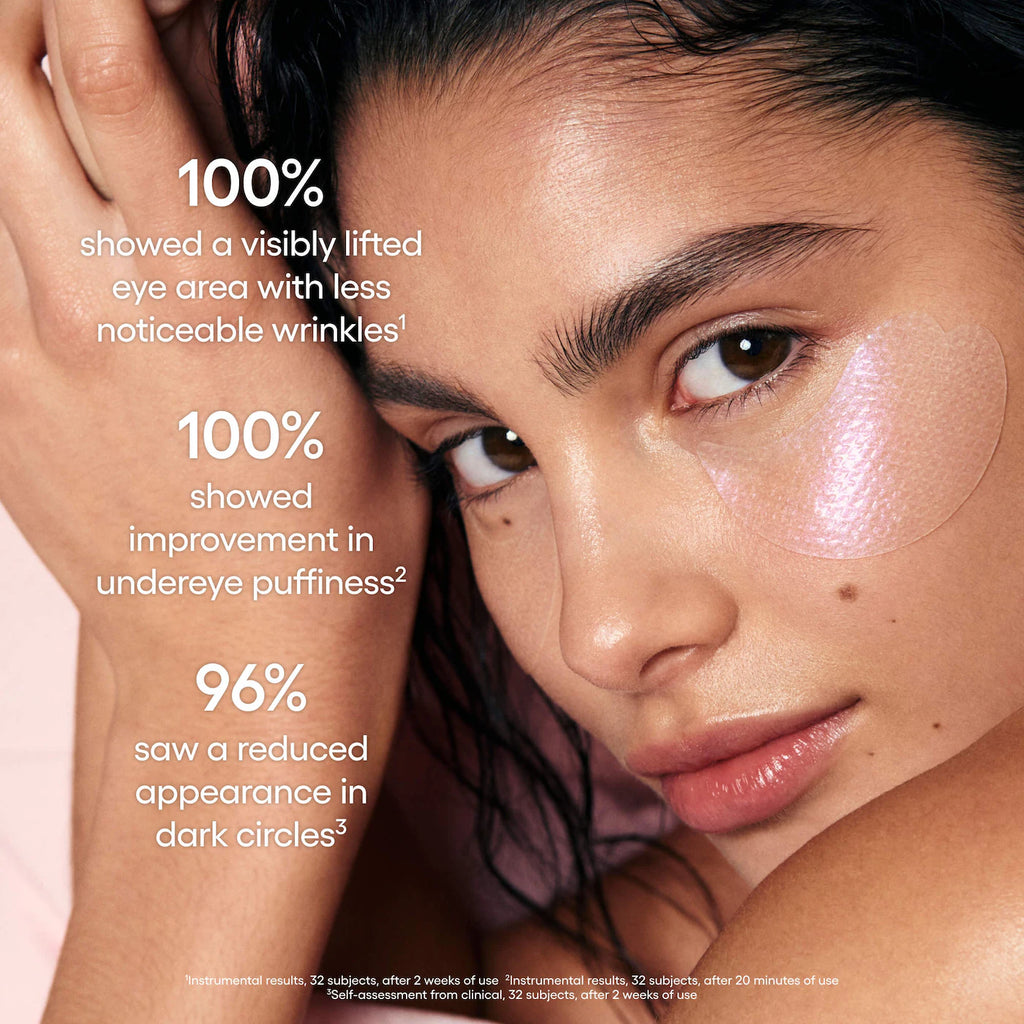 Bouncy & Firm Hydrogel Eye Patches for Dark Circles, Depuffing, & Wrinkles