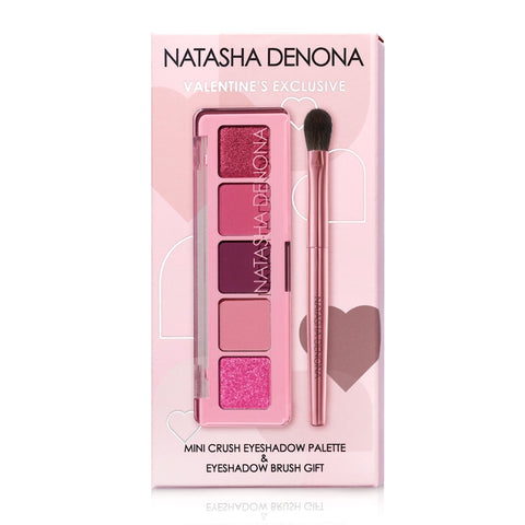 Valentine's Makeup Set - Mini Eyeshadow Palette and Brush